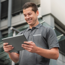 Man with Tablet 