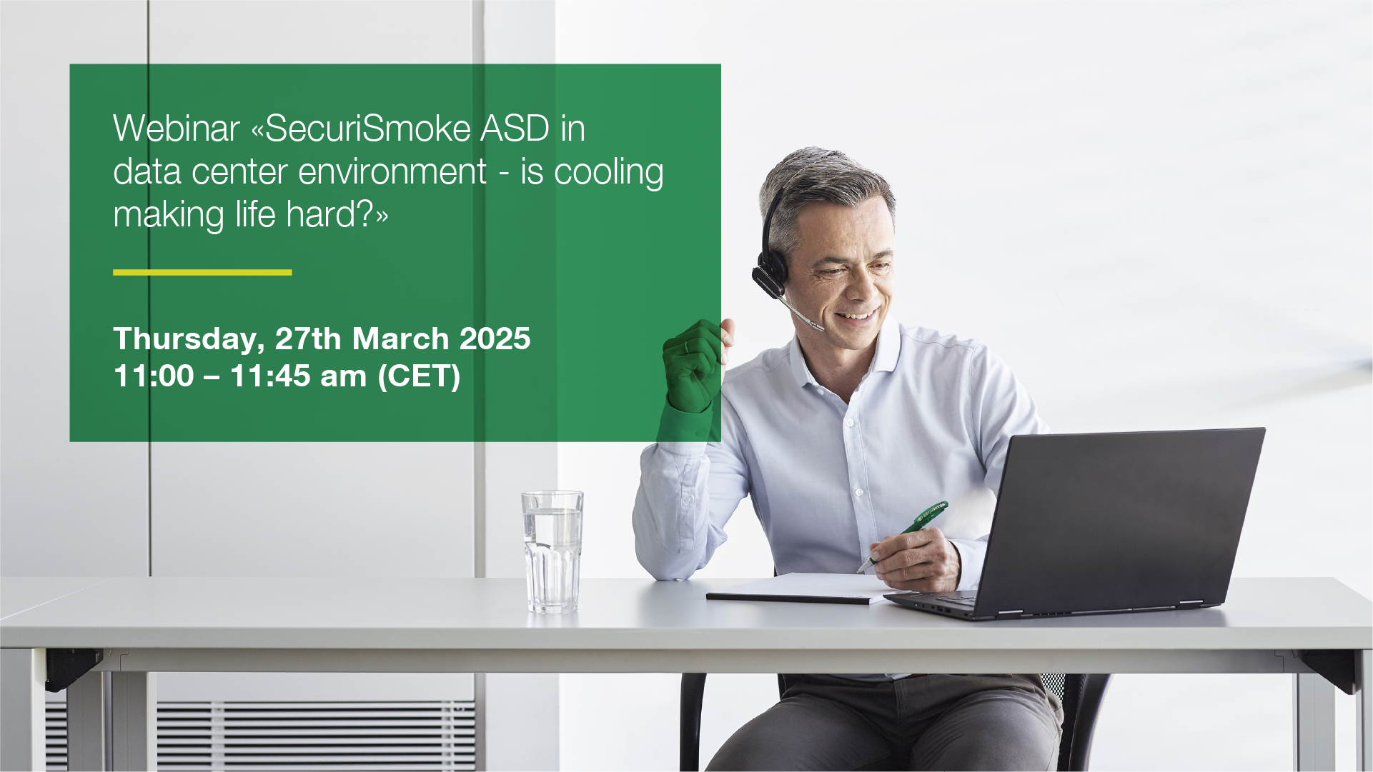 Webinar "SecuriSmoke ASD in data center environment - is cooling making life hard?"
